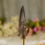 Imported Gold Wing Steampunk Feather Nikkah Pen with antique gears