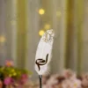 Elegant silver chrome Nikkah signing pen displaying gold Bismillah calligraphy