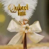 Soft texture of the white ostrich feather close up
