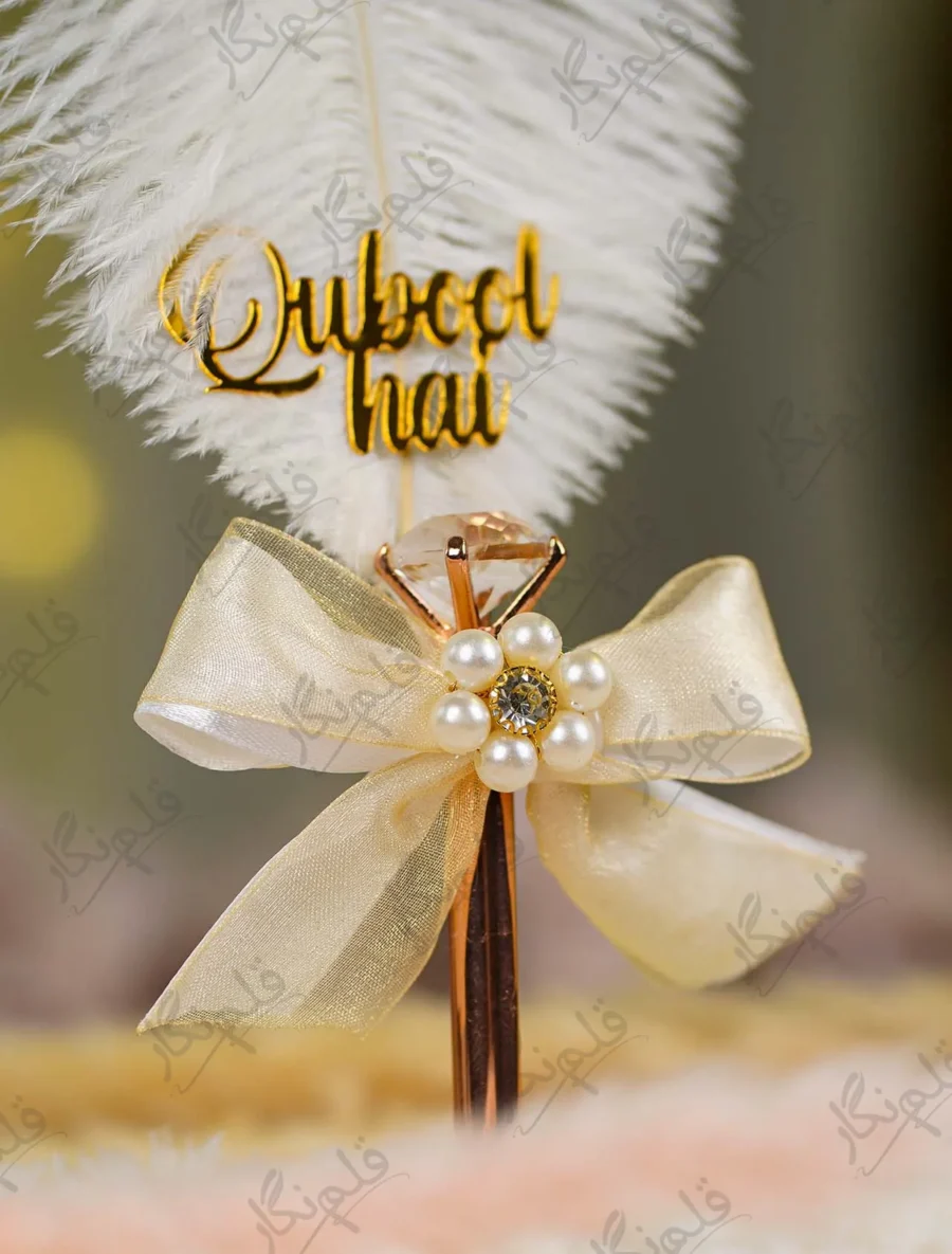 Soft texture of the white ostrich feather close up