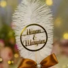 Full length view of the Pearl Wrapped Bronze Bow Nikkah Pen