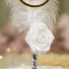 Double White Feather Silver Nikkah Pen 6