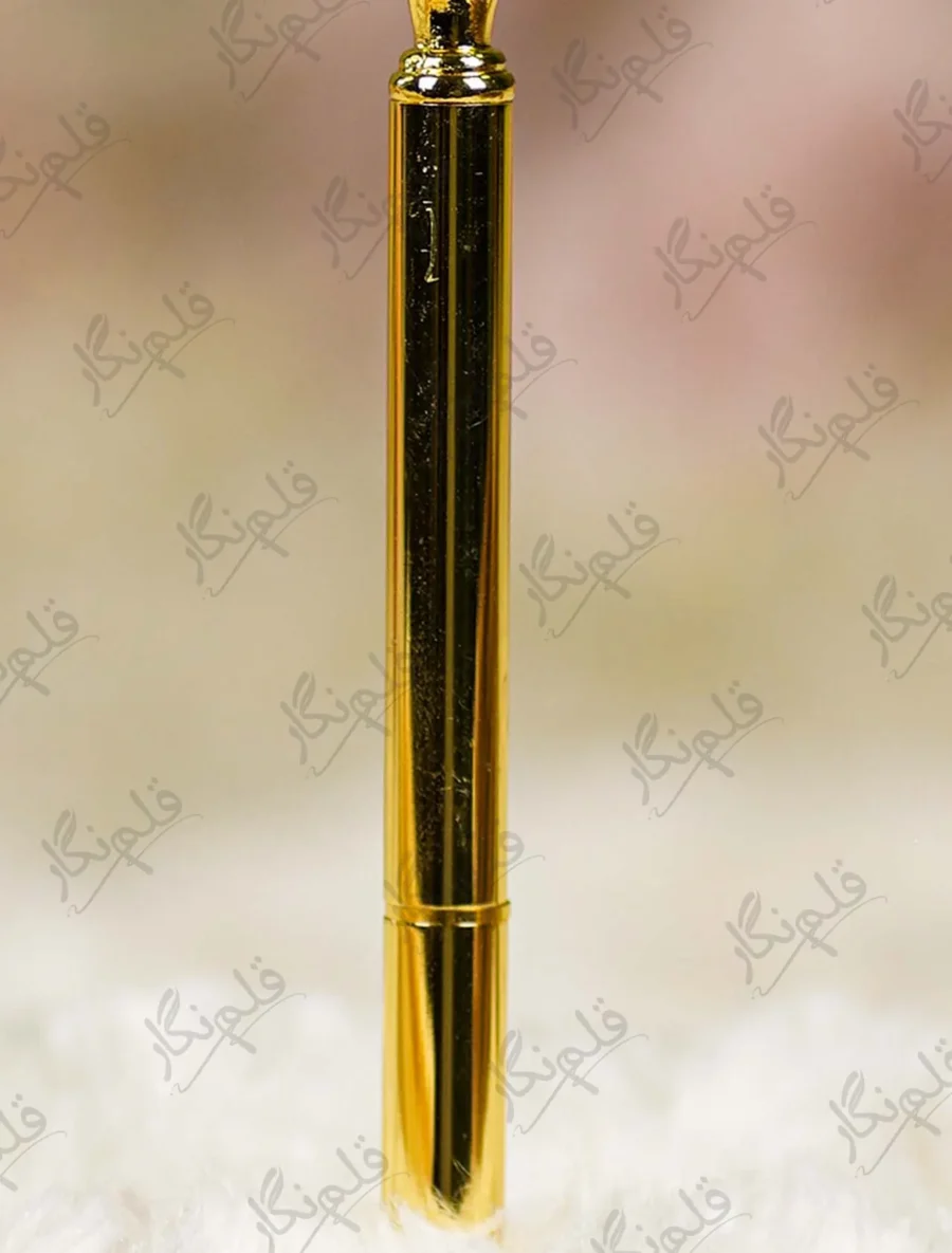 Close up of the clear crystal diamond gem in a gold prong setting