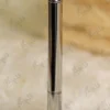 Customized version showing a gold mirror acrylic name cutout mounted on the silver pen
