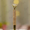 Gold diamond Nikkah pen with glittering rhinestone mesh wrap