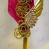 Gold Gear Red Feather Quill Nikkah Pen 8