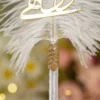 Gold Qabool Hai White Satin Wedding Pen 3