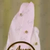 Full length view of the Pink White Double Feather Nikkah Pen