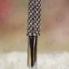 Polished silver lower barrel of the Nikkah signature twist pen