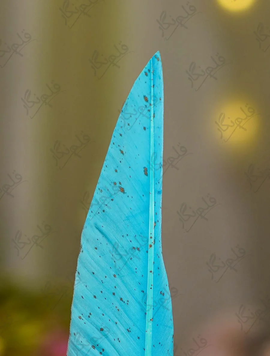 Detailed shot of the turquoise oval gemstone in the vintage gold frame