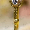 Steampunk Nikkah pen customized with a gold mirror acrylic Urdu nameplate