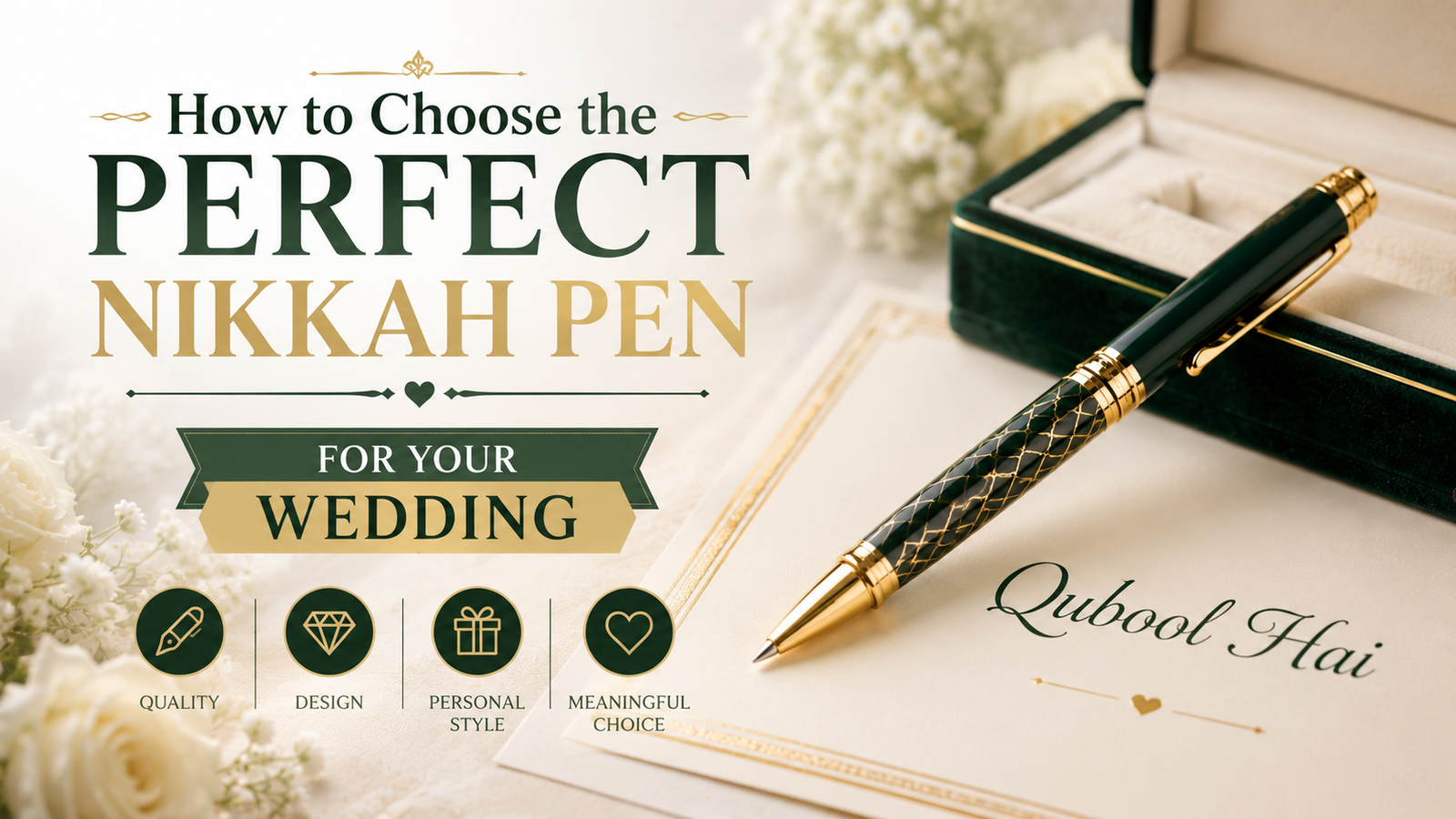 how to choose a nikkah pen