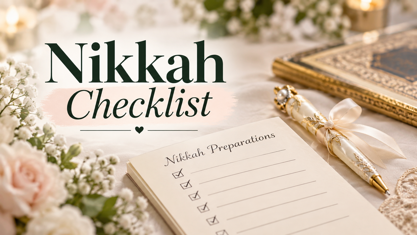 Nikkah Ceremony Checklist: Everything You Need to Prepare Before the Big Day